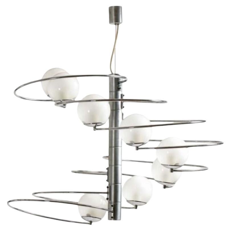 Pendant chandelier mod. 1050 by Pia Guidetti Crippa for Lumi, 1970s