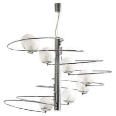 Pendant chandelier mod. 1050 by Pia Guidetti Crippa for Lumi, 1970s