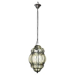 Murano blown glass pendant chandelier, 1960s