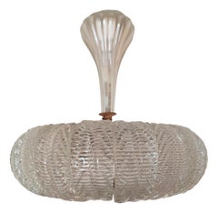 lampadario a sospensione originale anni 50 barovier & toso - 6 disponibili