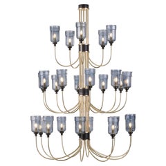 Jacaranda three-tier chandelier