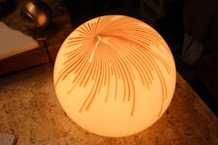 Anemone Venini 1970 Murano Glkass and Brass Chandelier