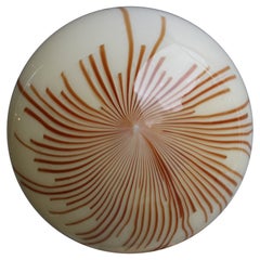 Anemone Venini 1970 Murano Glkass and Brass Chandelier