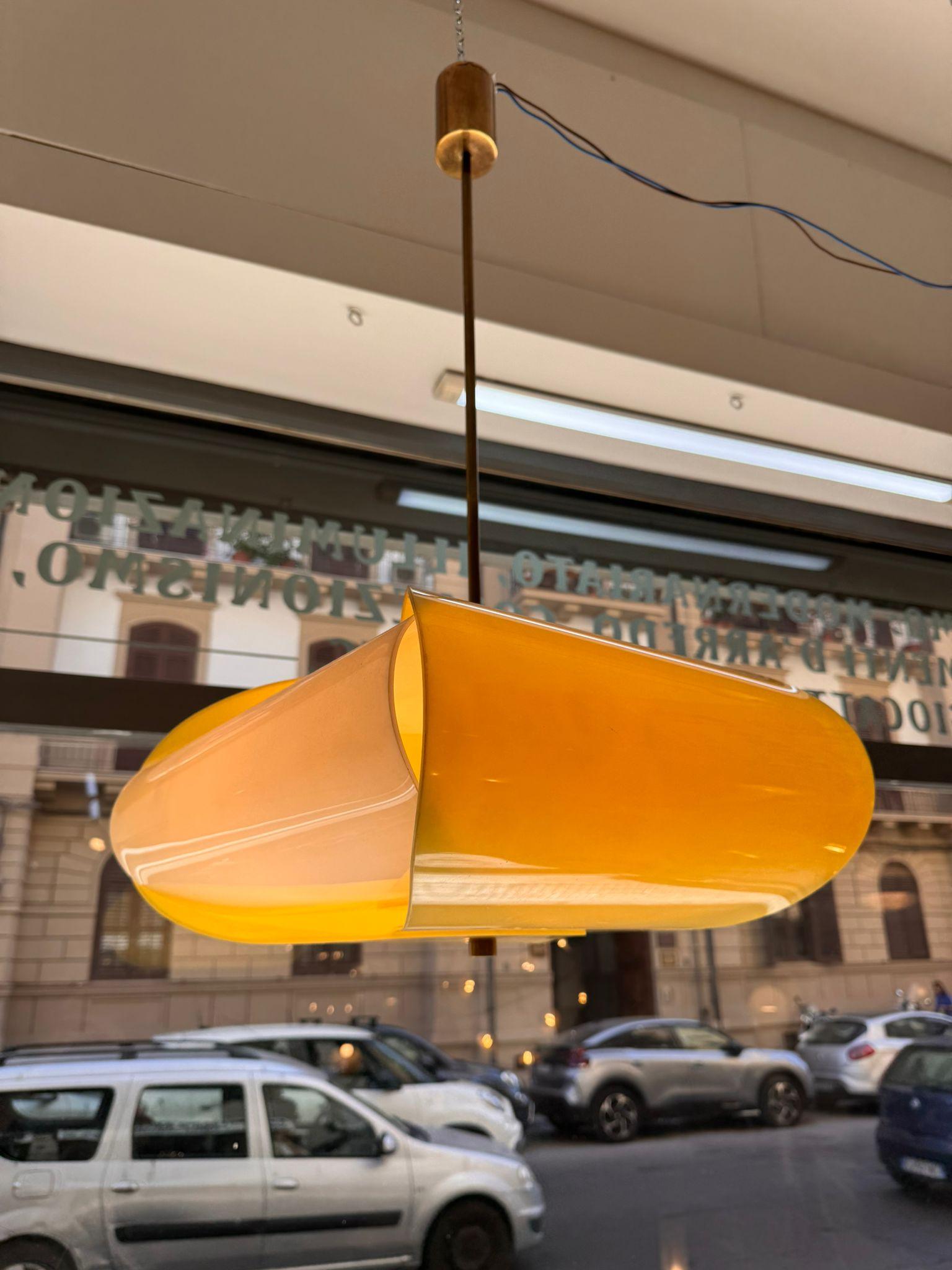 Lampadario Angelo Lelli per Arredoluce en vente 2