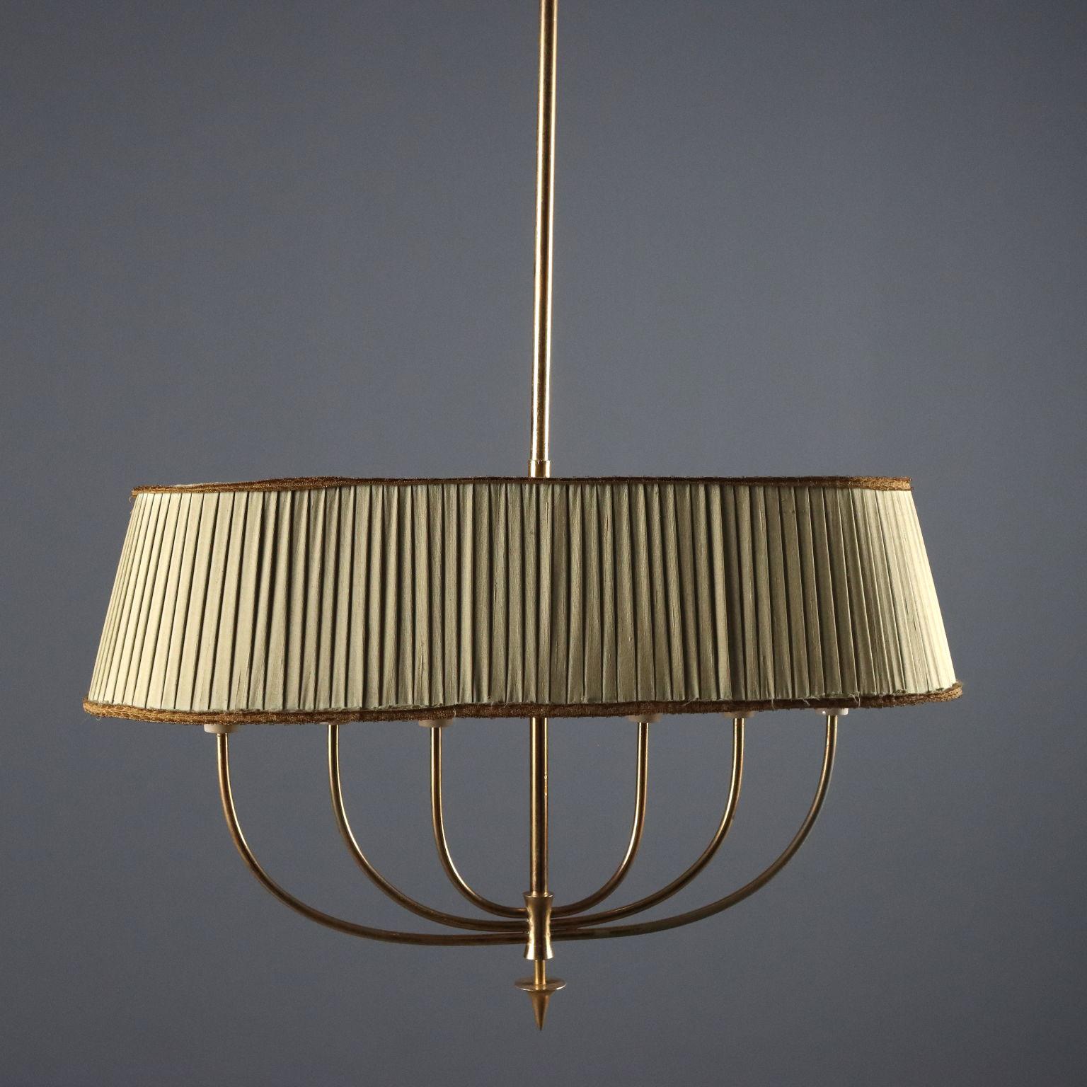 Lampadario anni '40 '50 a sei punti luce 1