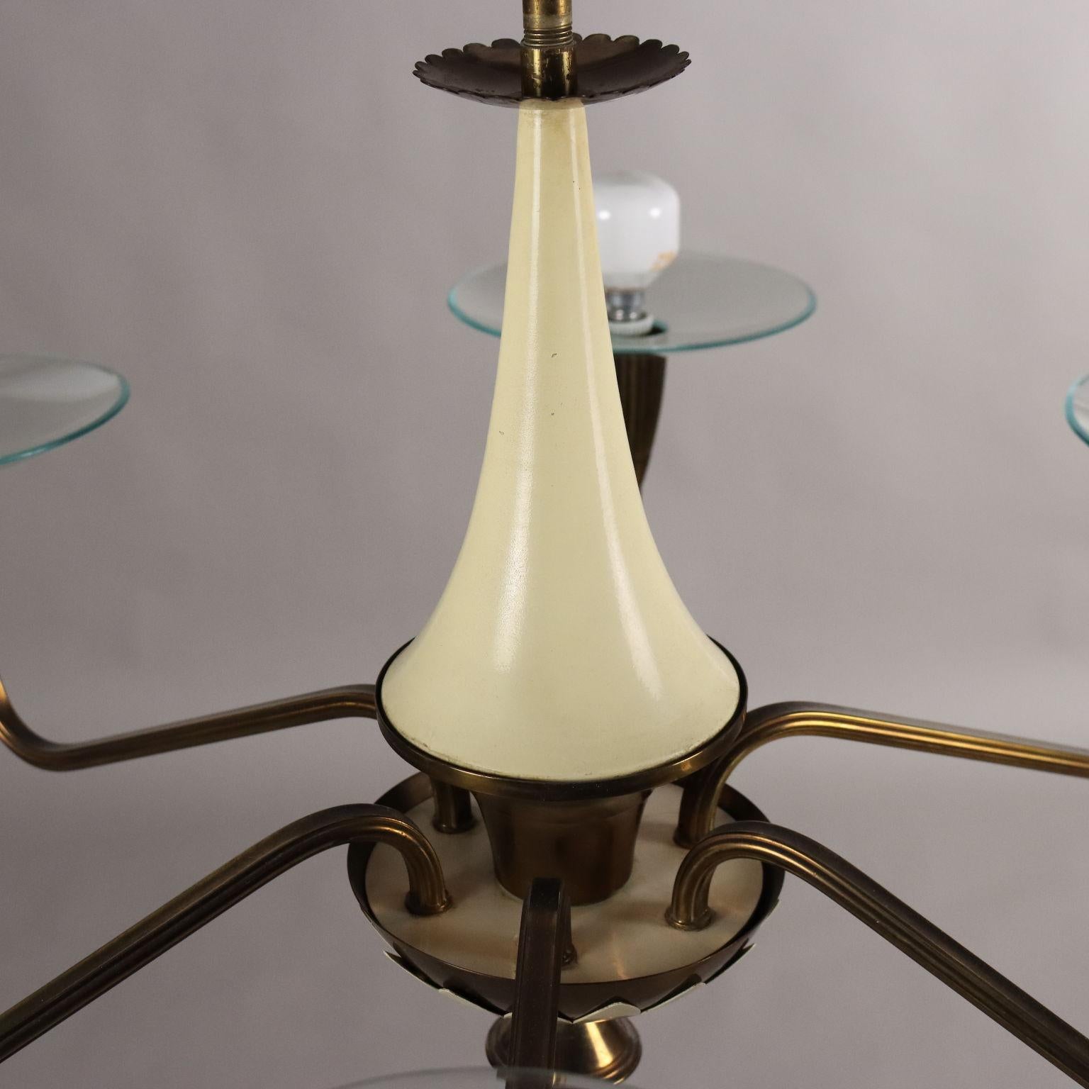 Alluminio Lampadario Anni 50-60 in vendita