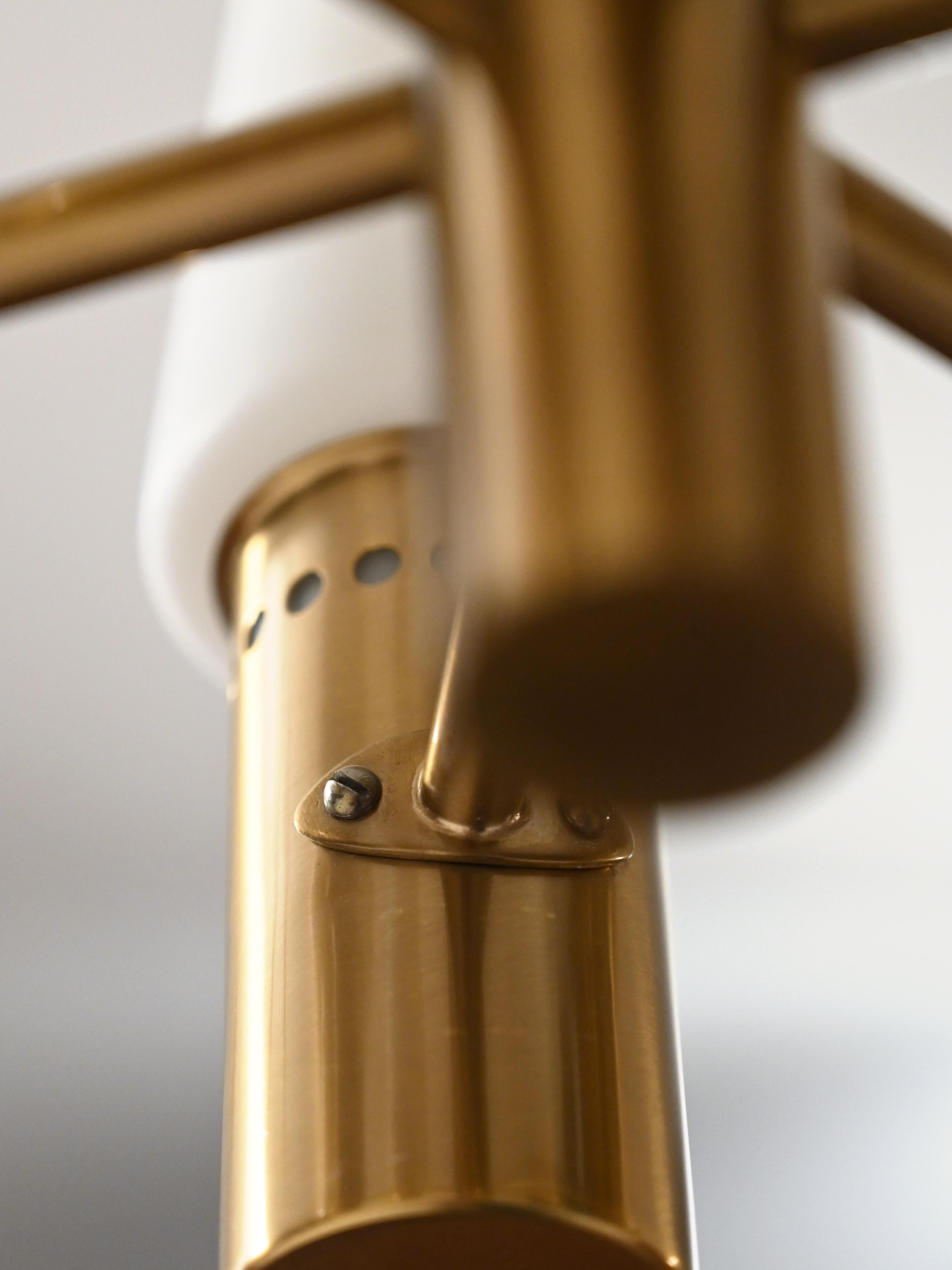 Mid-20th Century 1950s brass and glass chandelier by Hans-Agne Jakobsson For Sale