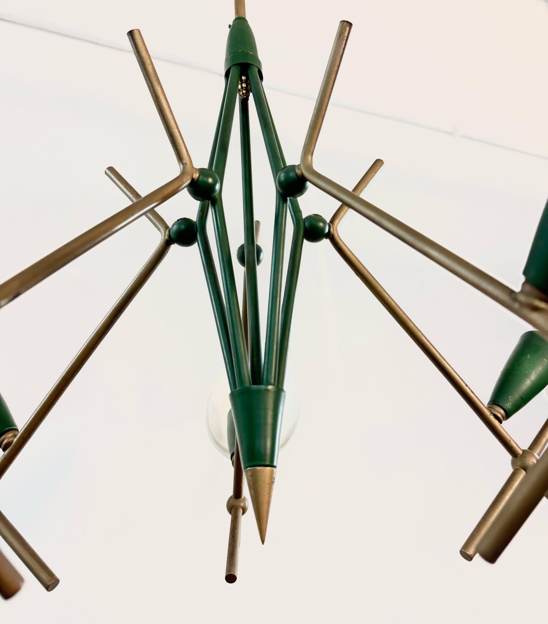 1950s chandelier Sputnik For Sale 1