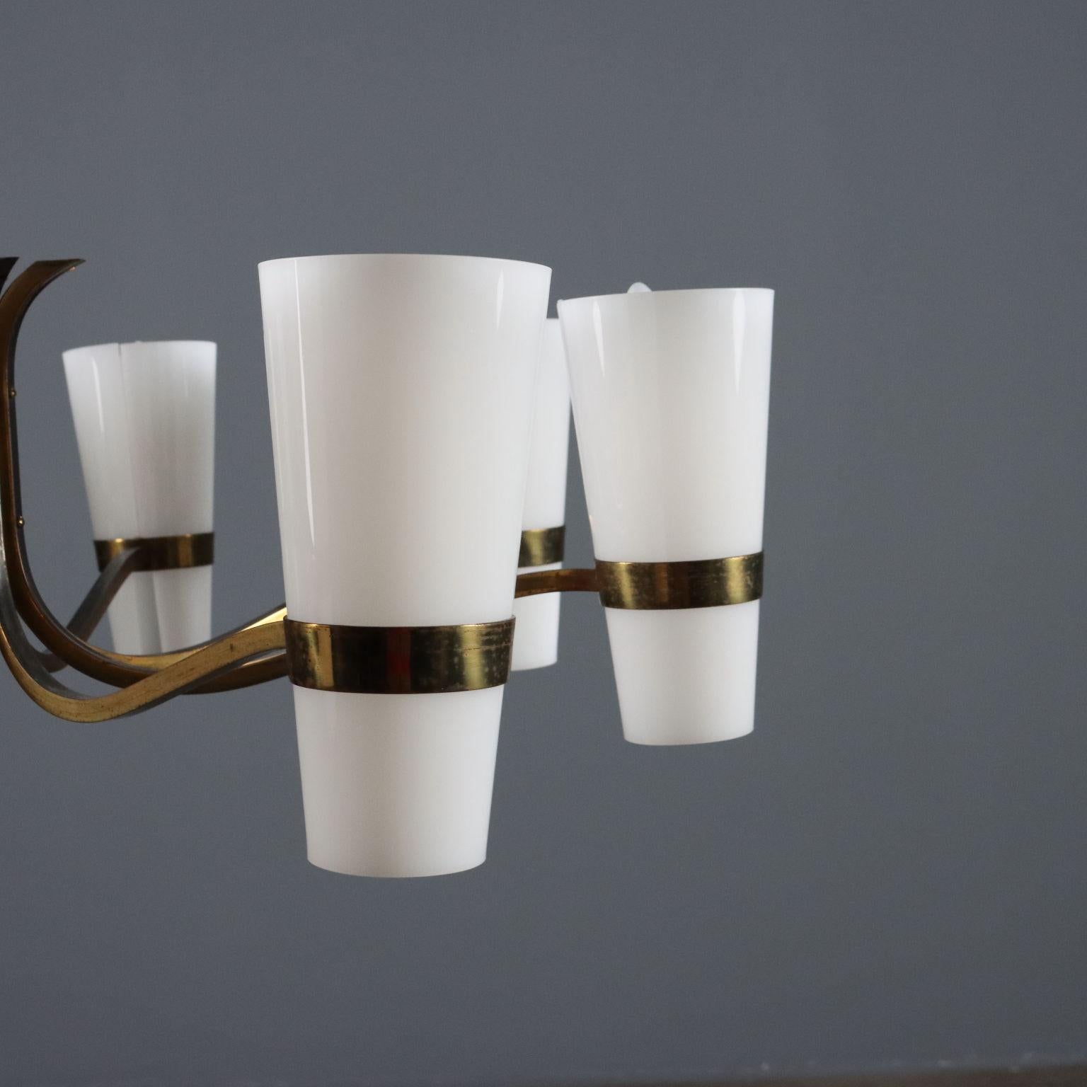 Lampadario Anni '60 a Otto Punti Luce in vendita 2