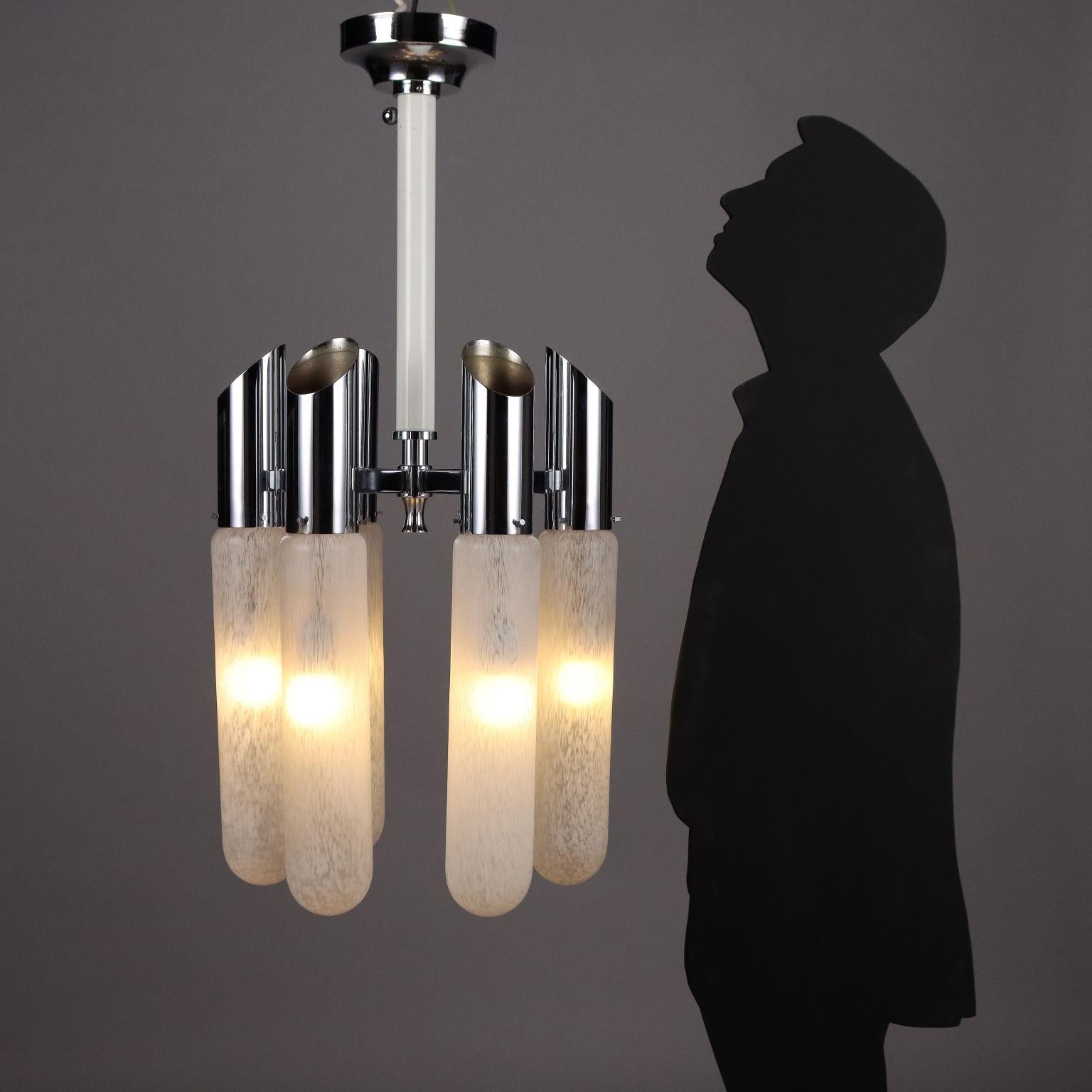 Mid-Century moderno Lampadario Anni 60 Mazzega in vendita