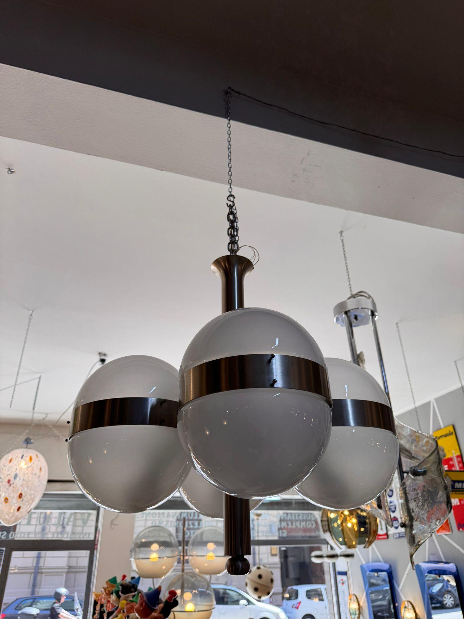 Lampadario anni '60 Sergio Mazza In Good Condition For Sale In Palermo, IT
