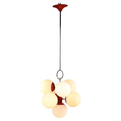 Lampadario Anni 70 sette punti luce