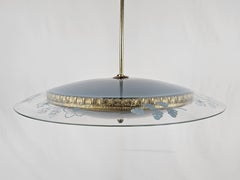 Chandelier attributed to Pietro Chiesa for Fontana Arte, 1940s