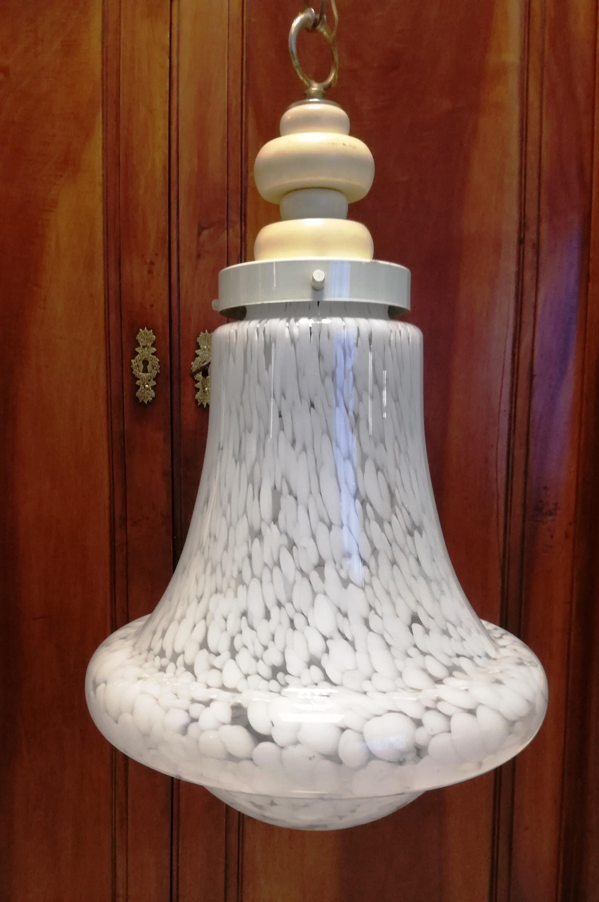 Italian Lampadario Birillo, Carlo Nason Per Mazzega For Sale