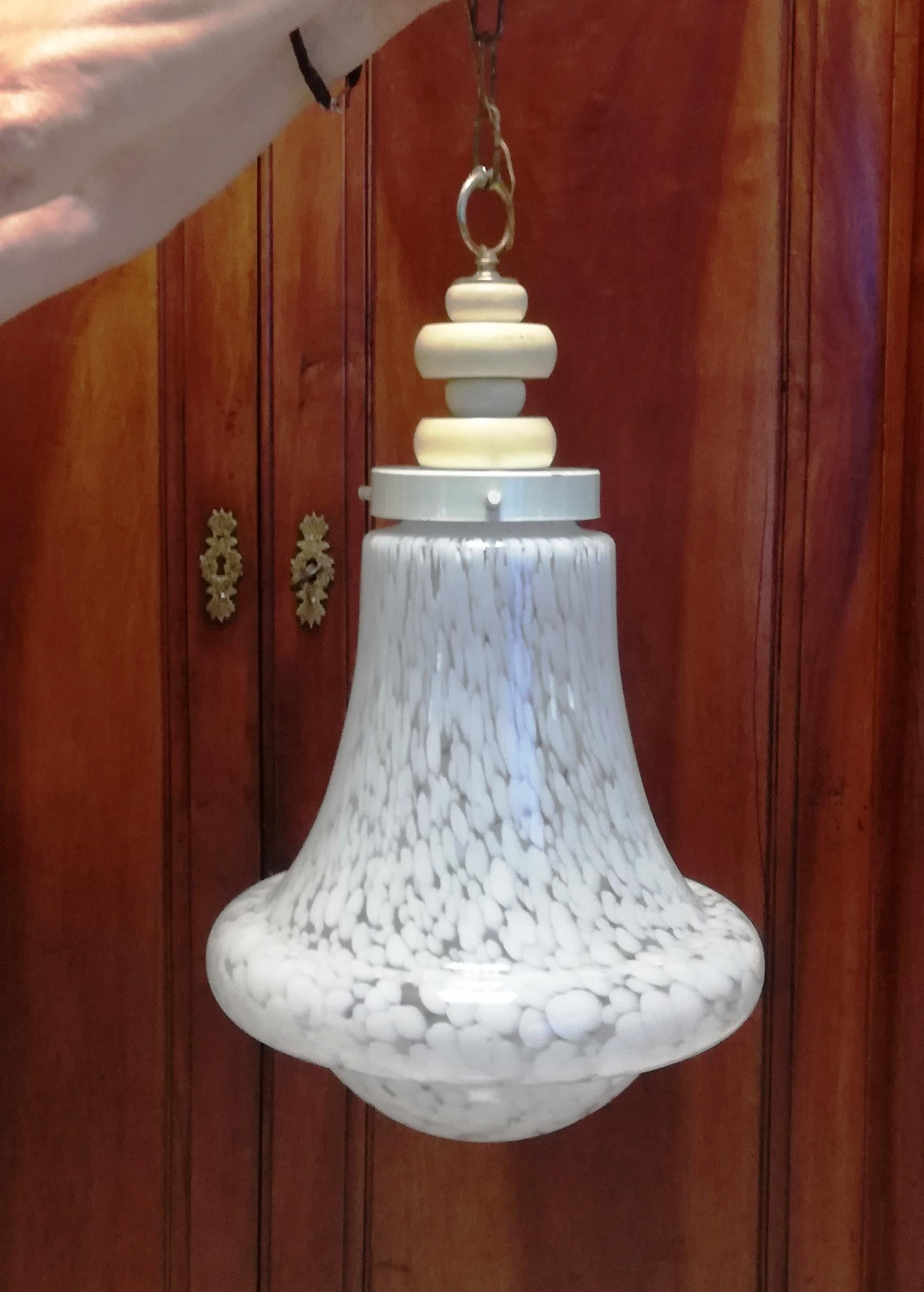 Lampadario Birillo, Carlo Nason Per Mazzega In Good Condition For Sale In Felino, IT