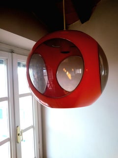 Lampadario Bug Eye Massive Space Age 1960 L.Colani