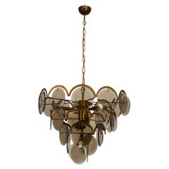 Lustre avec disques Vistosi, Italie, années 1960.