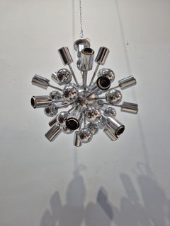 chrom-Kronleuchter Space Age Sputnik Jahre