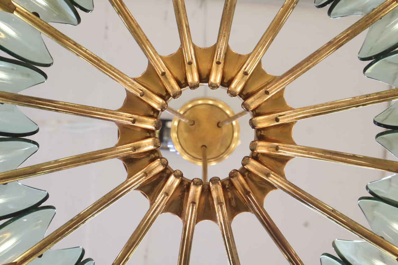 Lampadario Dahlia modello '1563' di Max Ingrand per Fontana Arte, Italia, 1955 For Sale 11