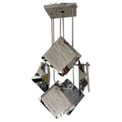 Lampadario Design Geometric Esperia Style 6 Luci Modernariato 1970