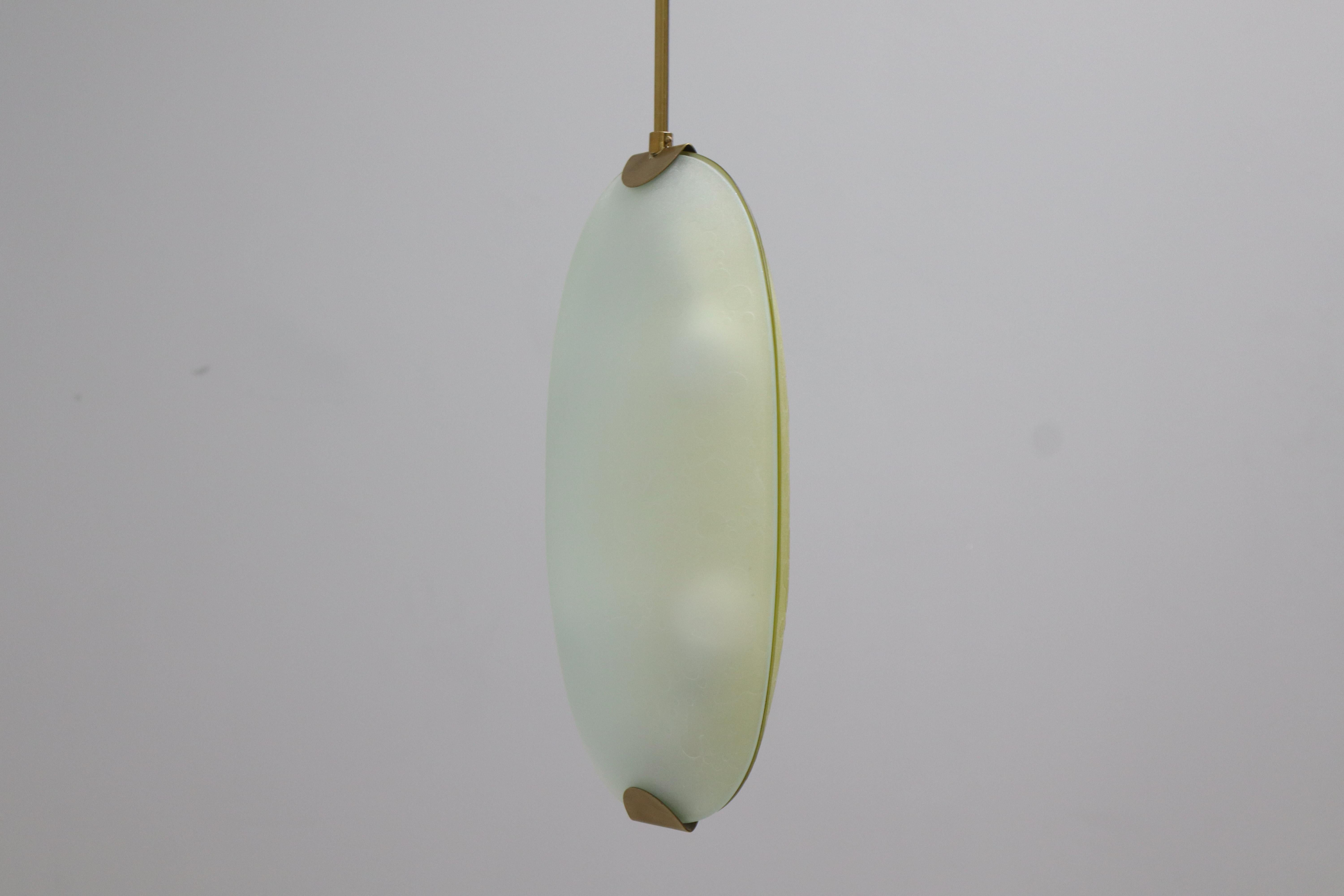 Metà XX secolo Lampadario di Max Ingrand per Fontana Arte anni 50 , disponibile coppia in vendita