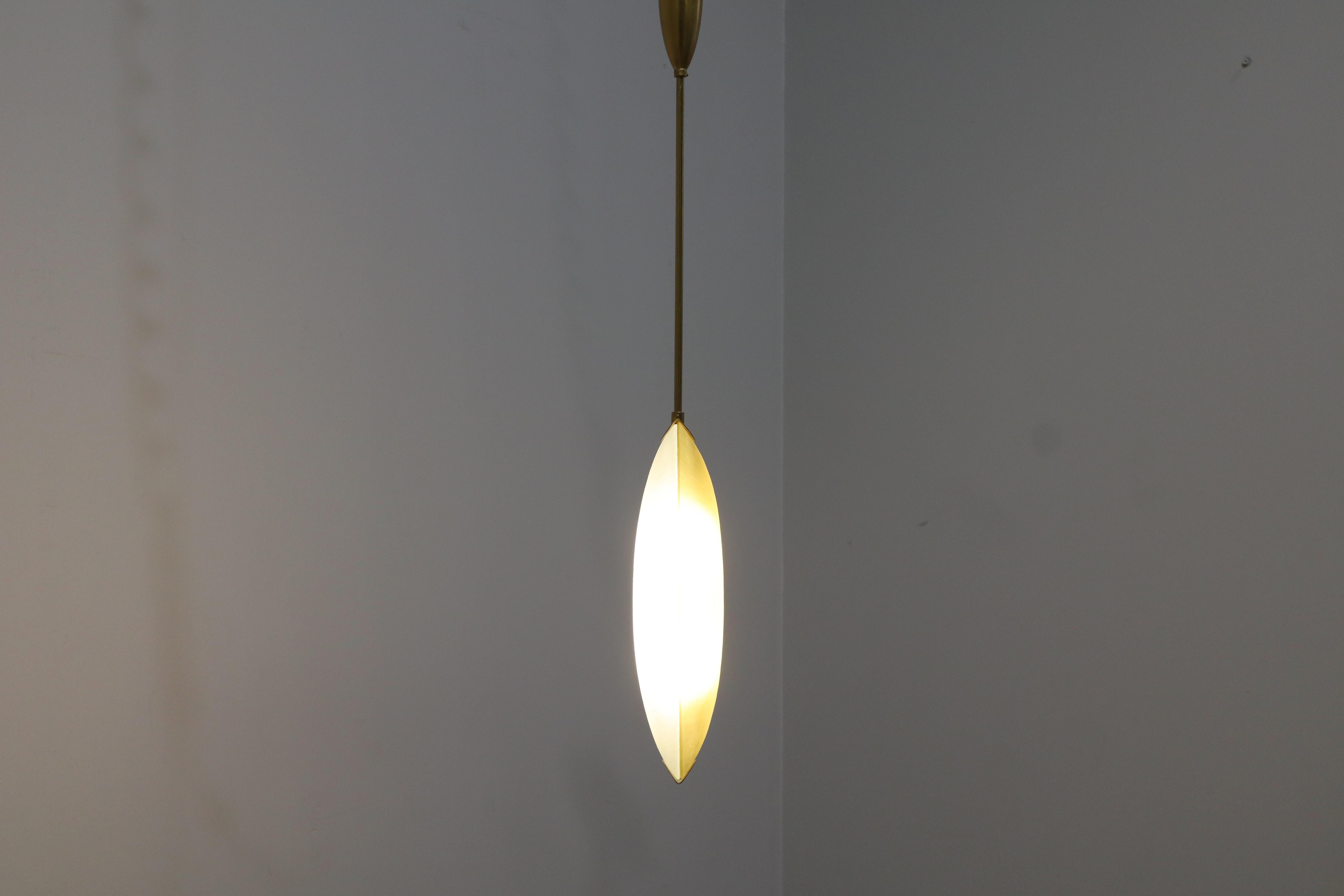 Lampadario di Max Ingrand per Fontana Arte anni 50 , disponibile coppia in vendita 1