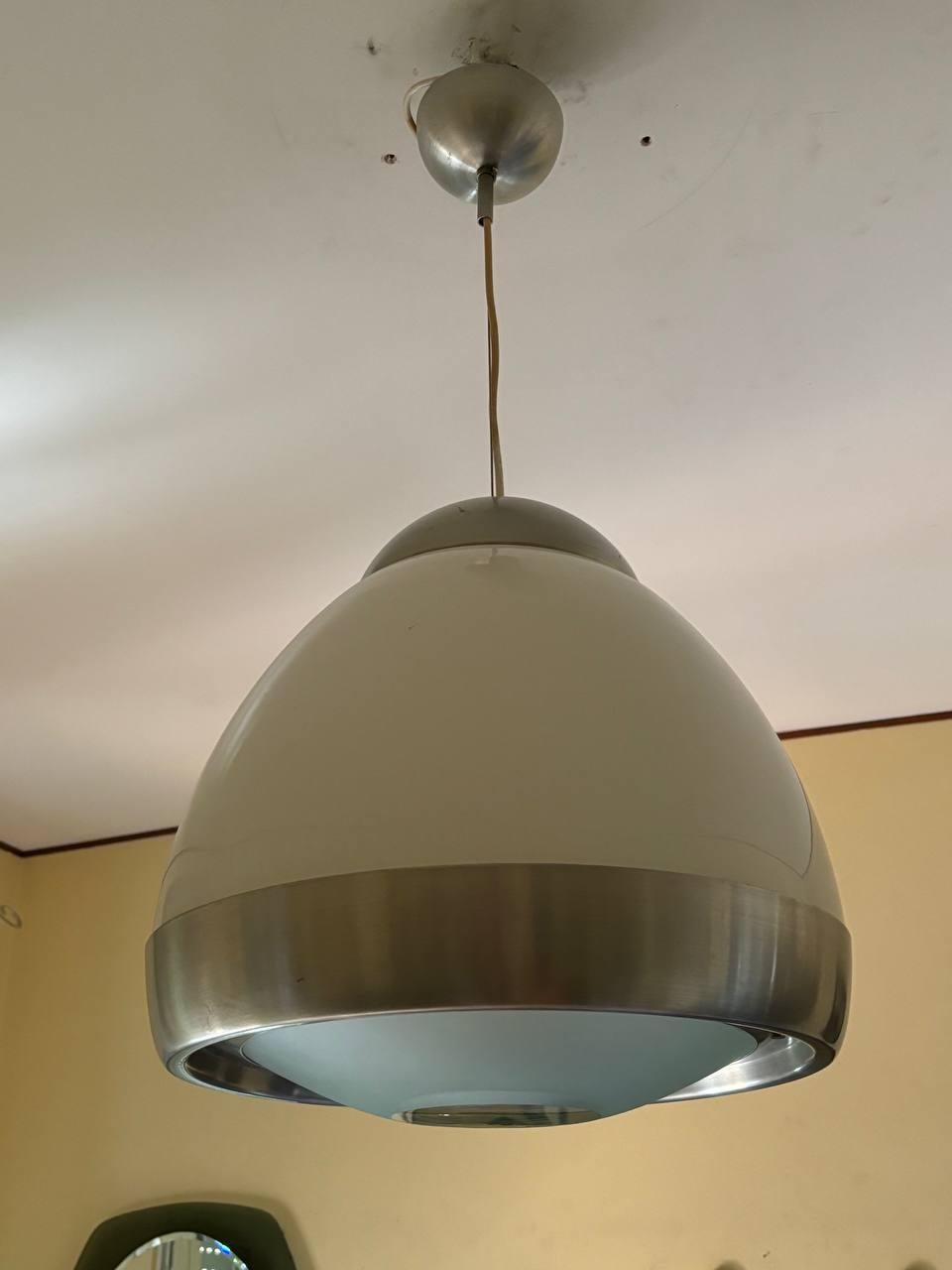 20th Century Lustre par Pia Guidetti Crippa pour Lumi, ''a lens'' Italie, 1960s en vente
