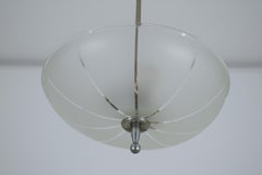 Glass disc chandelier, 1940s