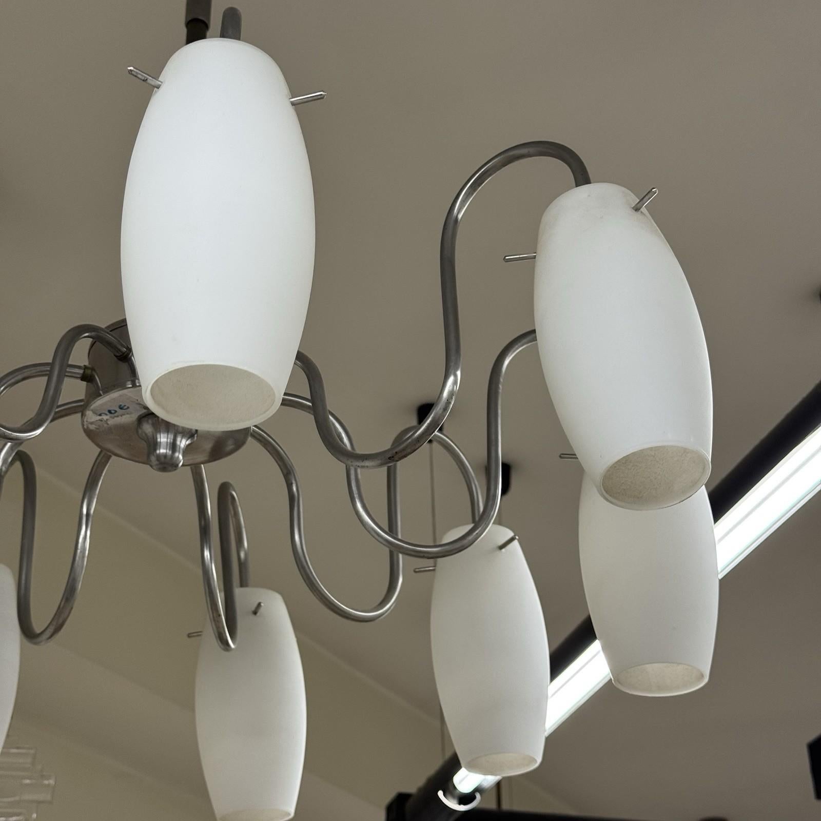 Lampadaire Future Design 1970's Mid-Century Modernariato 9 Luci Bon état - En vente à Taranto, IT