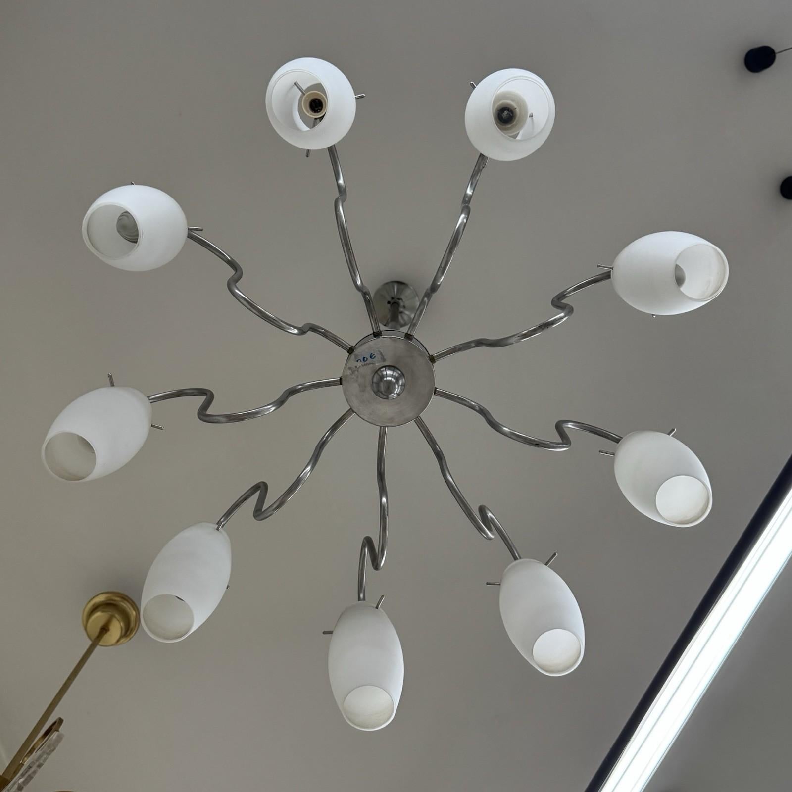 Lampadaire Future Design 1970's Mid-Century Modernariato 9 Luci en vente 2