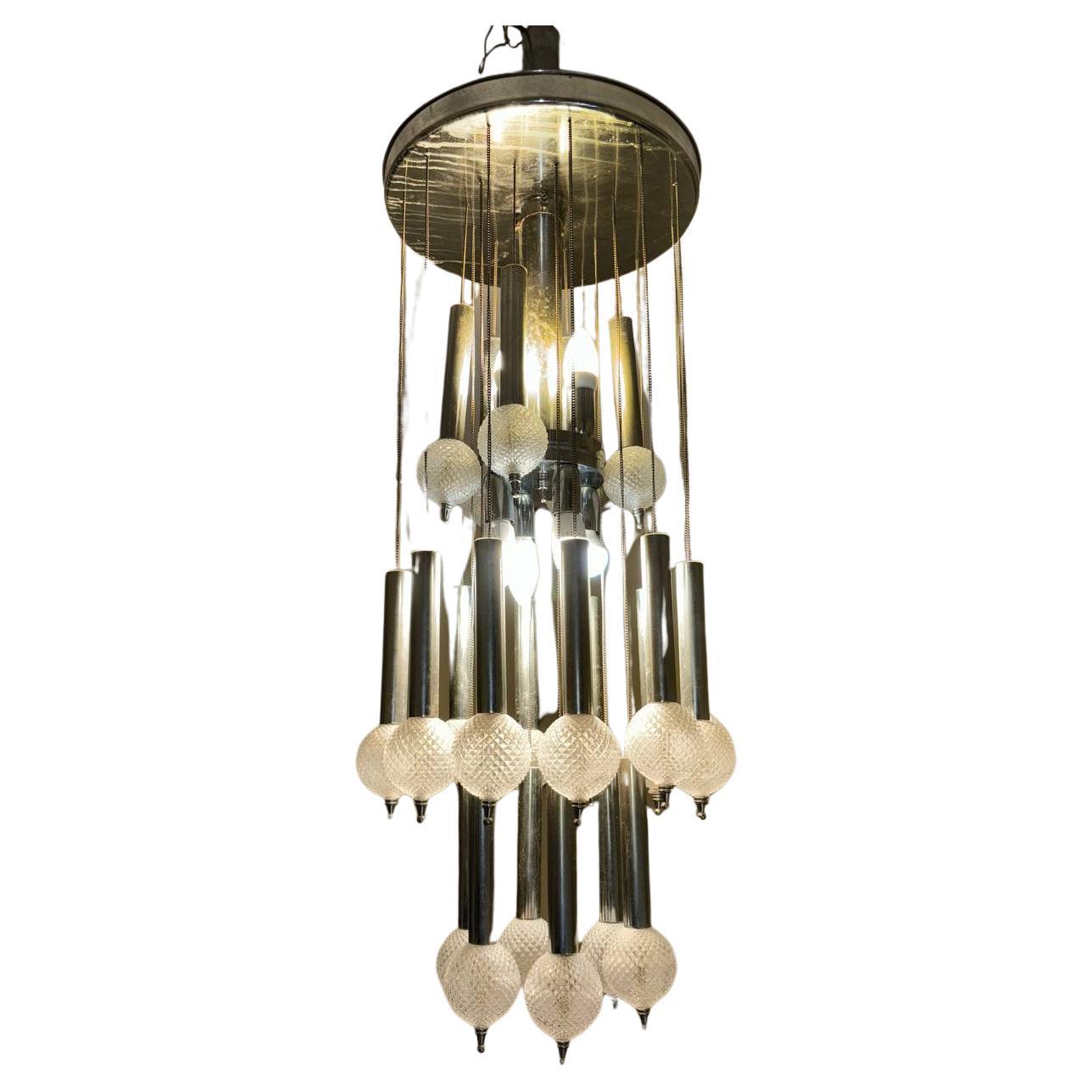 Gaetano Sciolari chandelier 1970.