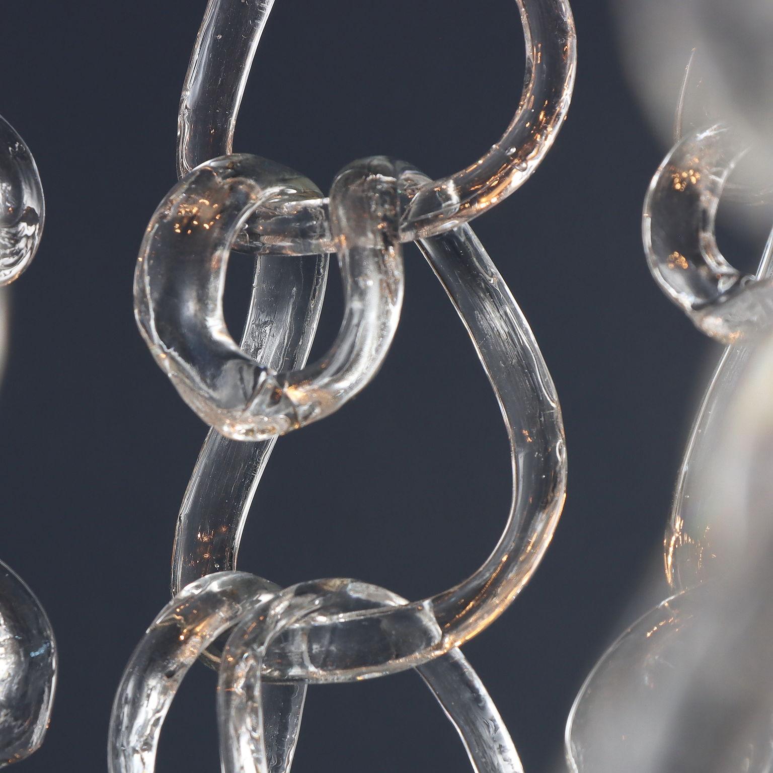 'Giogali' chandelier by Angelo Mangiarotti for Vistosi 1960s-70s For Sale 4