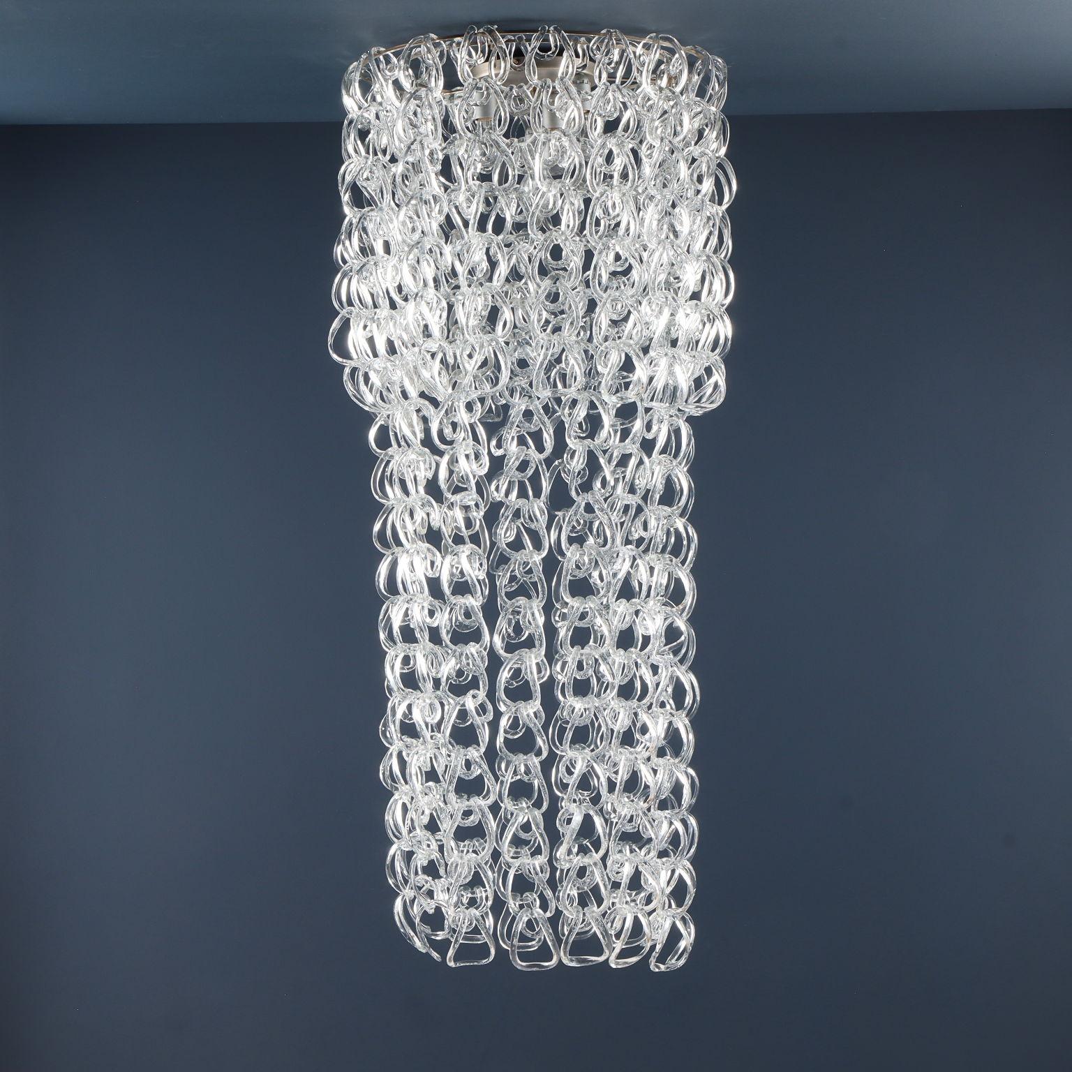 'Giogali' chandelier by Angelo Mangiarotti for Vistosi 1960s-70s For Sale 5