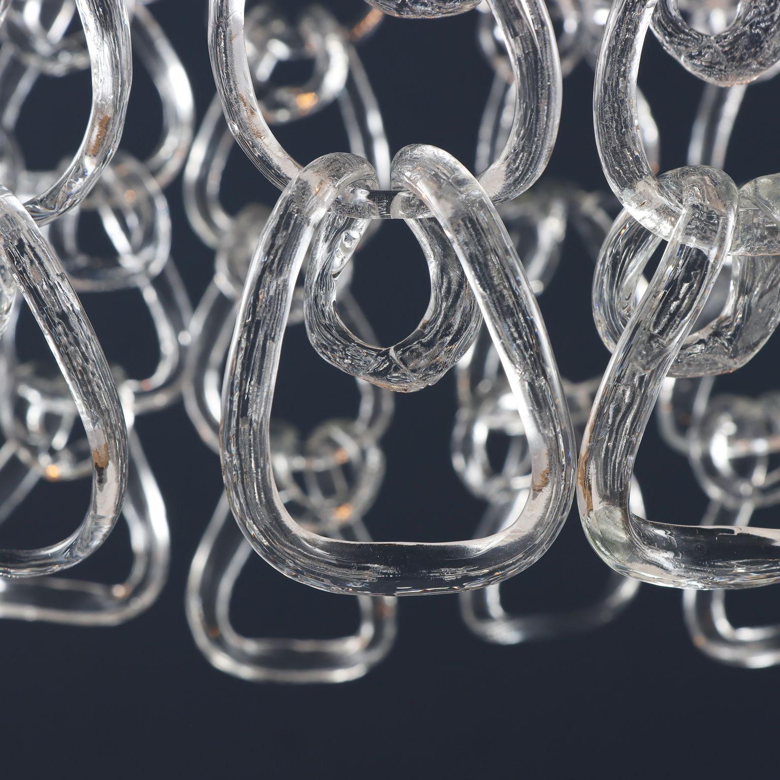 Mid-20th Century 'Giogali' chandelier by Angelo Mangiarotti for Vistosi 1960s-70s For Sale
