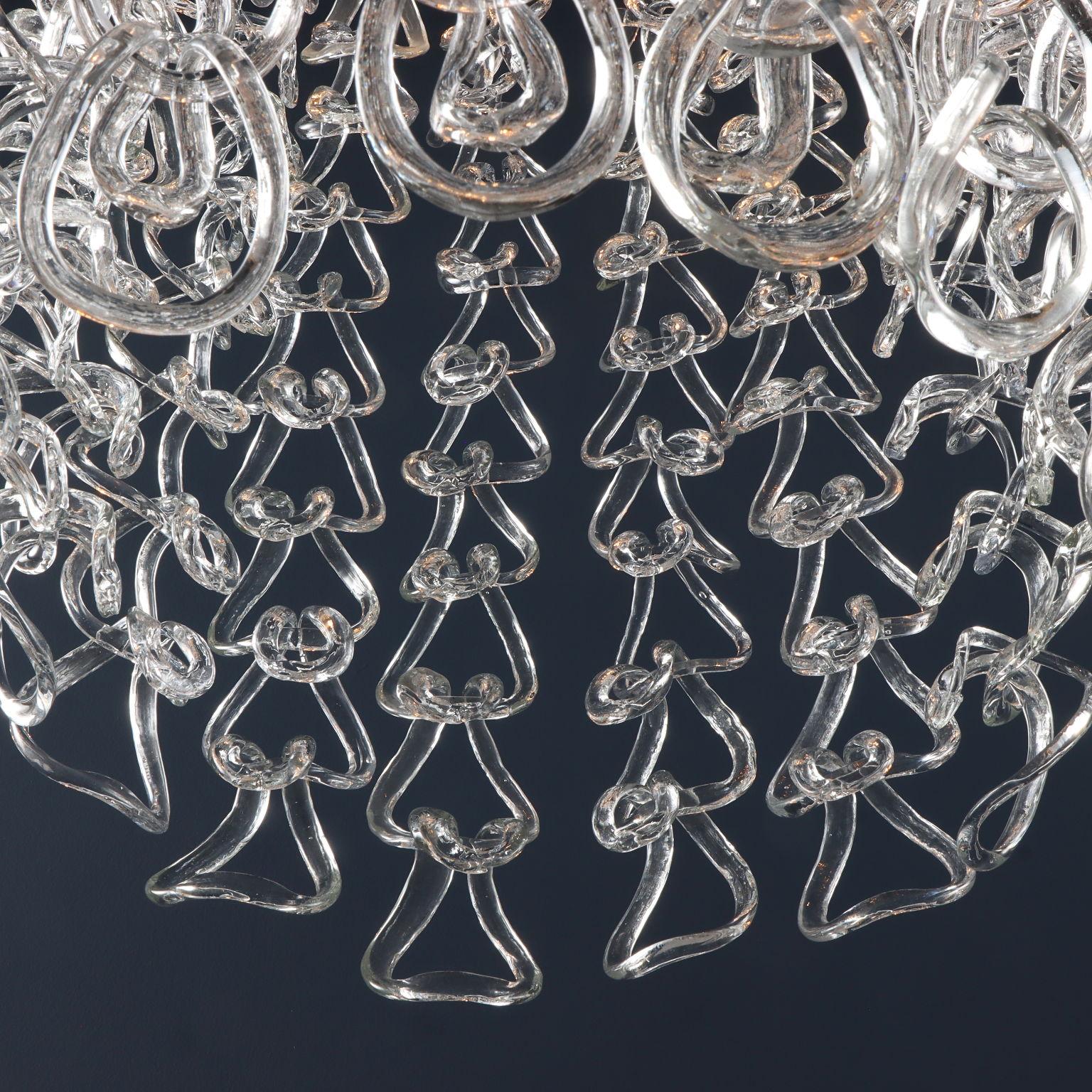'Giogali' chandelier by Angelo Mangiarotti for Vistosi 1960s-70s For Sale 2