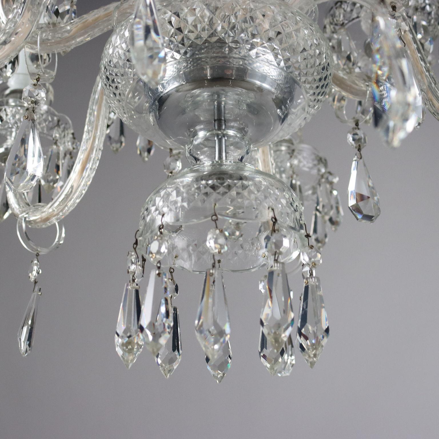 Lampadario in Cristallo di Boemia Repubblica Ceca XX Secolo 2