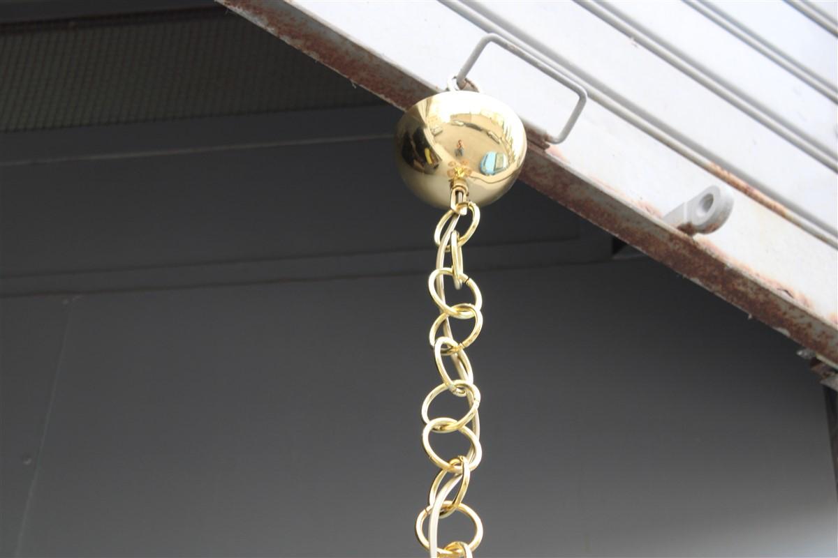 Italian Lustre Midollino italien des années 1950 à 4 lumières en vente