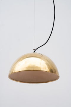Lampadario in ottone Made in Italy, Anni '60