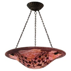 Lampadario in Stile Charder Le Verre Francais XX Secolo