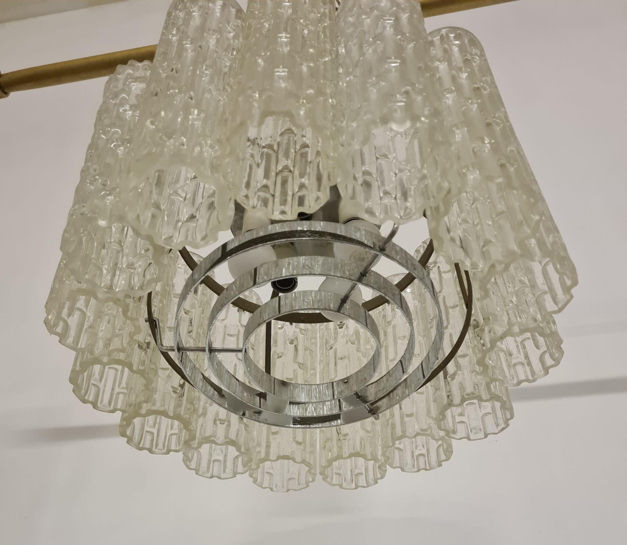60' glass chandelier For Sale 1