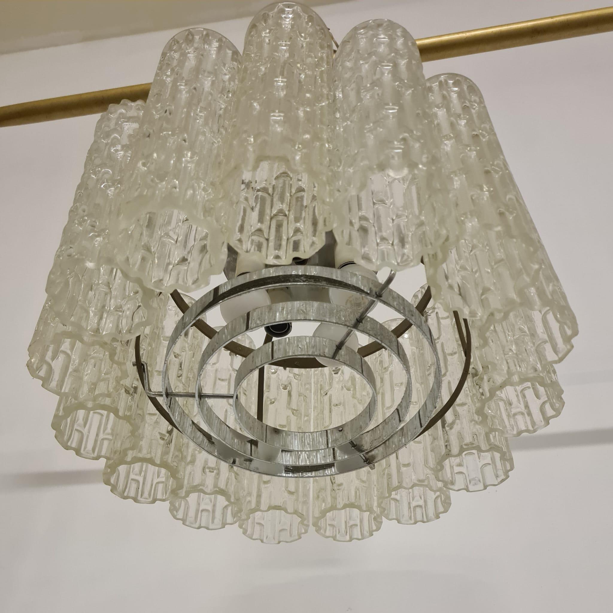 60' glass chandelier For Sale 2