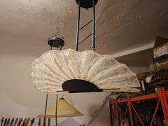 Decorated glass chandelier 1970s