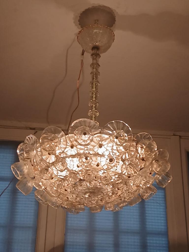 TAG: lampadario murano, Ercole Barovier, anni 20, anni 30, art déco, vetro soffiato, design italiano, vintage lighting, lampadario vetro murano antico, Barovier & Toso, murano chandelier, Ercole Barovier, 1920s, 1930s, art deco, Italian design,