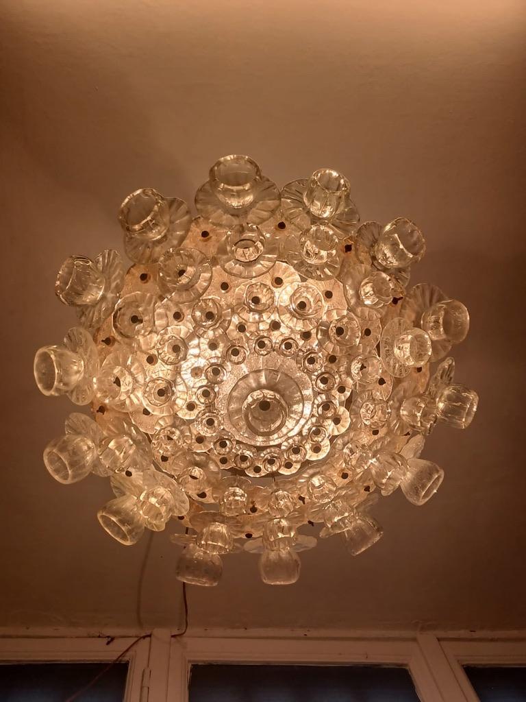 20th Century Lampadario in Vetro di Ercole Barovier, Murano, Anni ’20/’30 in vendita