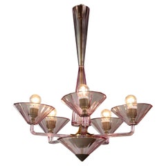 Murano glass chandelier Years 30-40