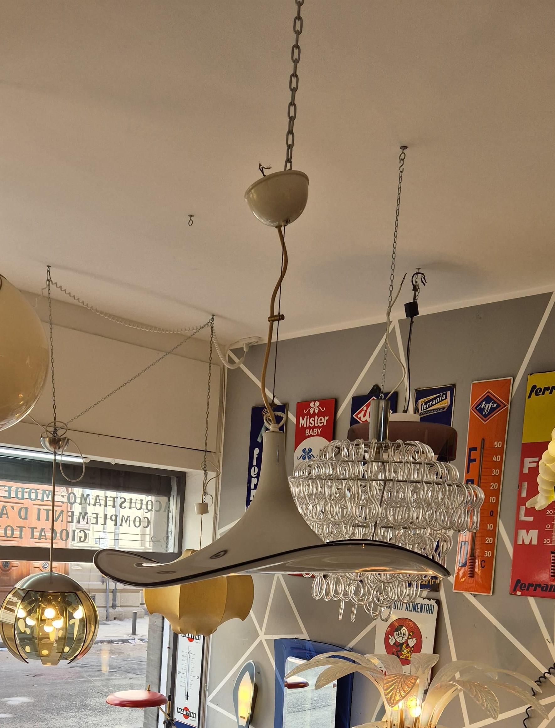 1970s Murano Glass Chandelier For Sale 4