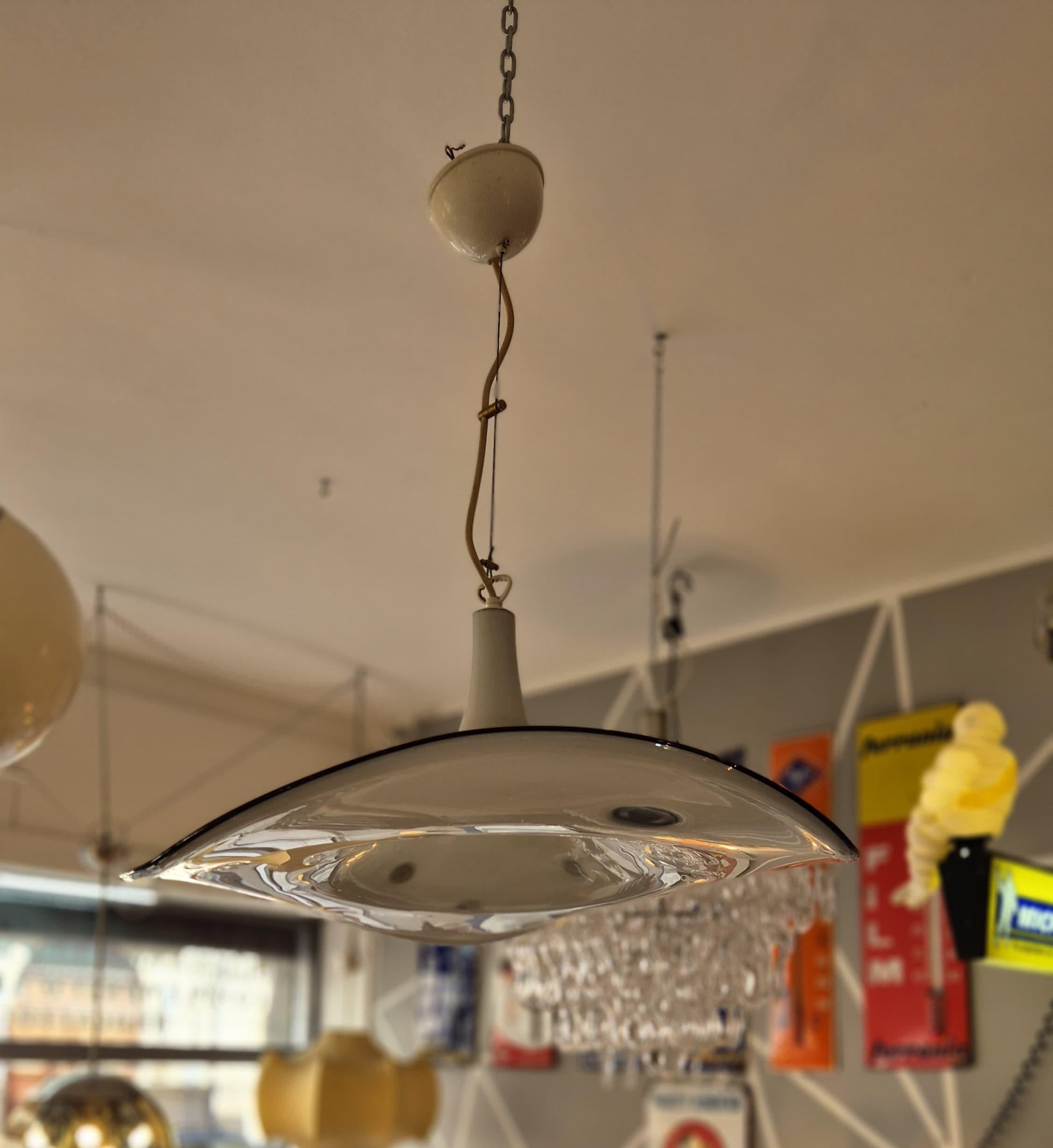 Italian 1970s Murano Glass Chandelier For Sale