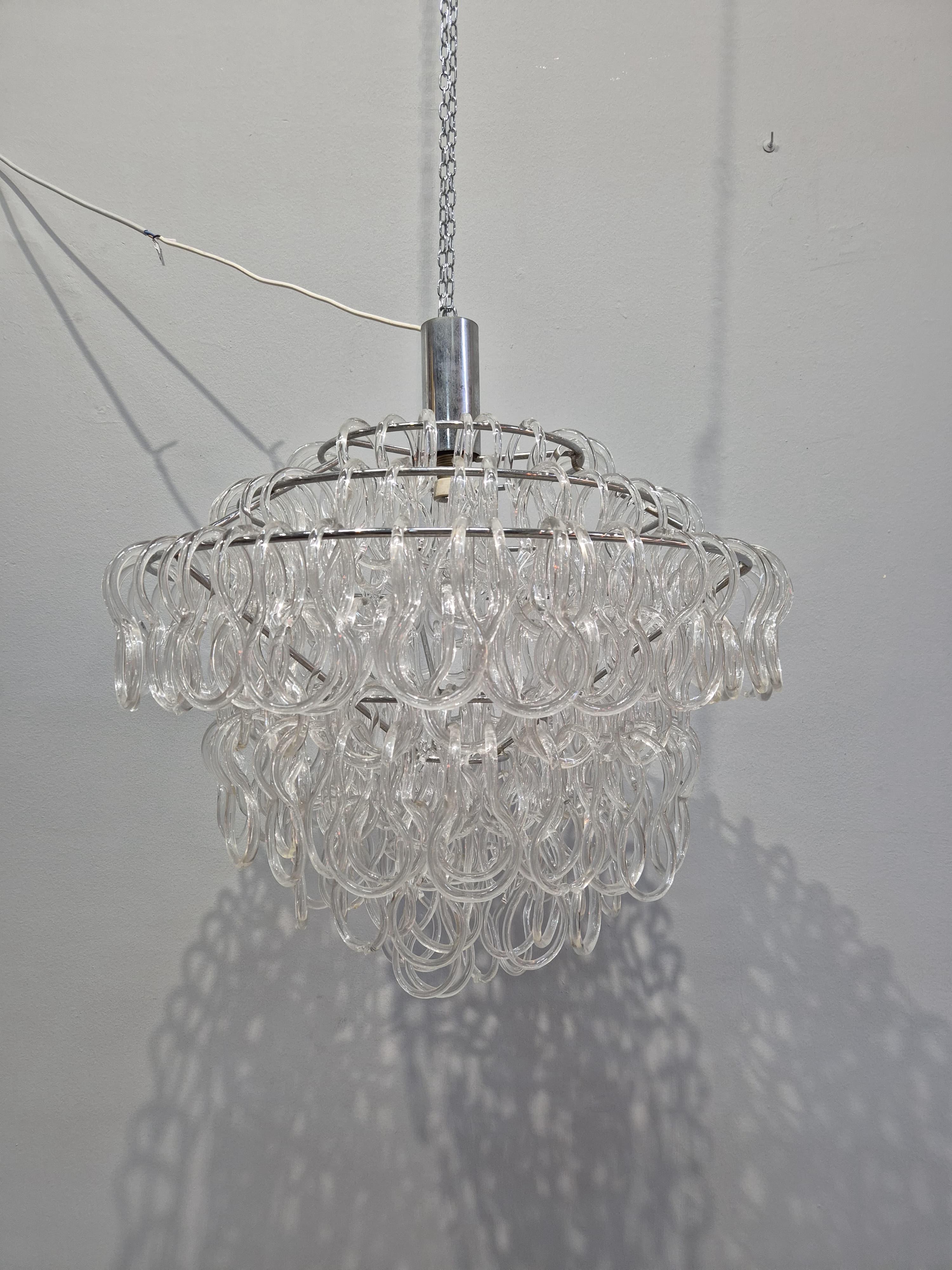Lámpara de cristal de Murano estilo Giogali de Mnagiarotti en venta 5