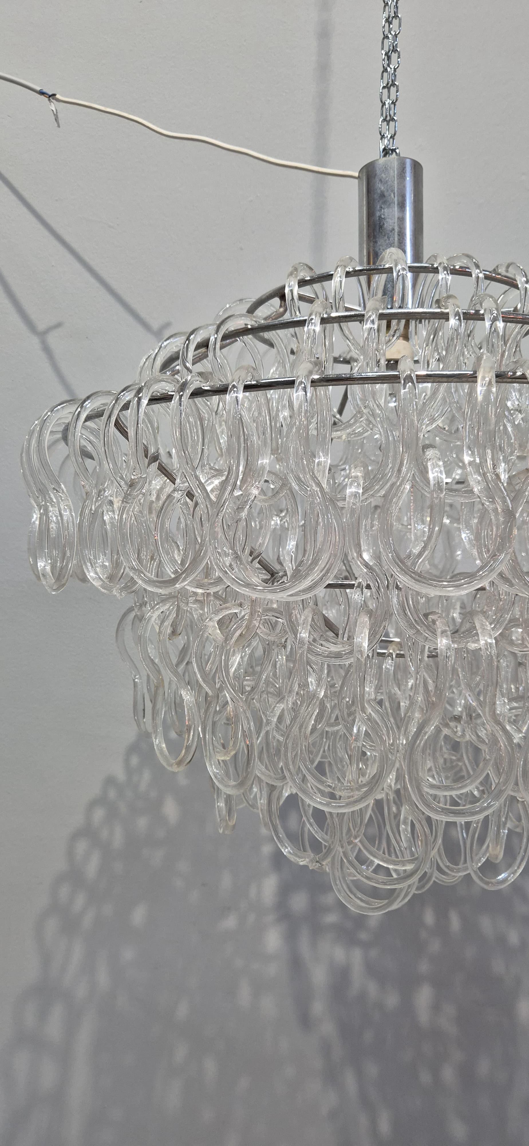 Lámpara de cristal de Murano estilo Giogali de Mnagiarotti en venta 6
