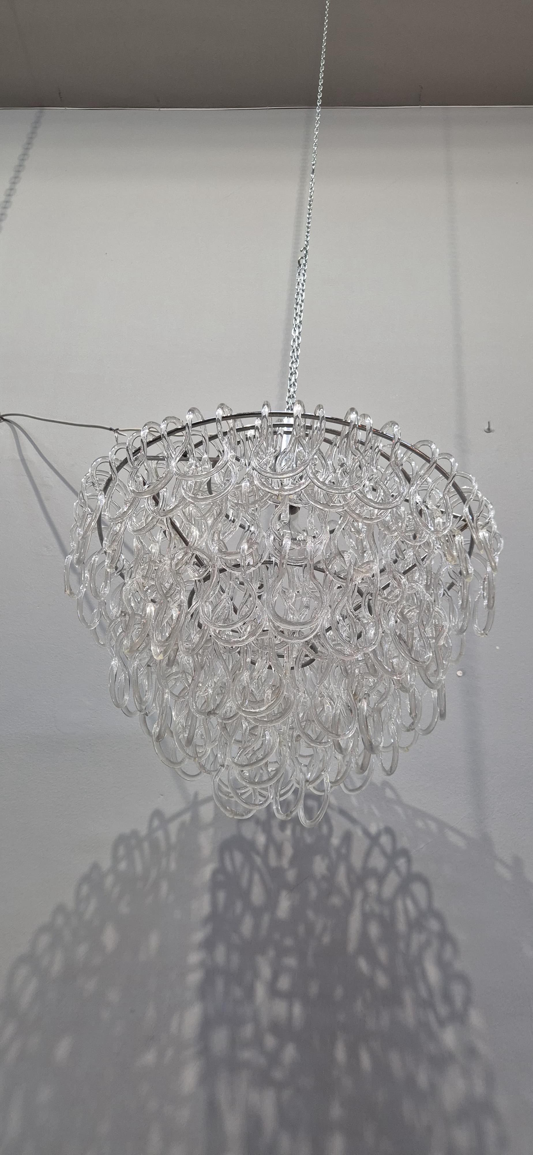 Lámpara de cristal de Murano estilo Giogali de Mnagiarotti en venta 7